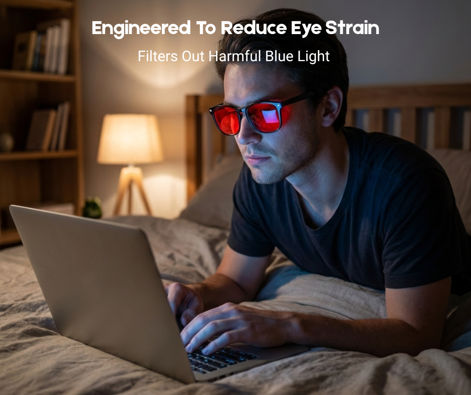 Blue Light Glasses Designed for Better Sleep